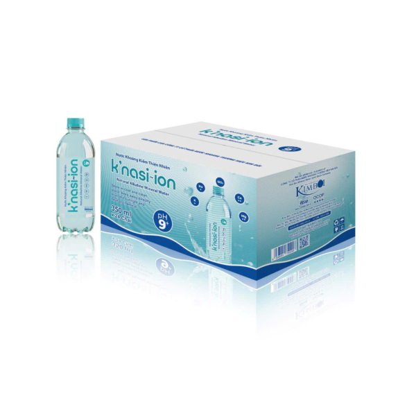 Nước khoáng kiềm thiên nhiên K'nasi ion Kim Bôi đóng chai 350ml (thùng 24 chai) - Ảnh 2