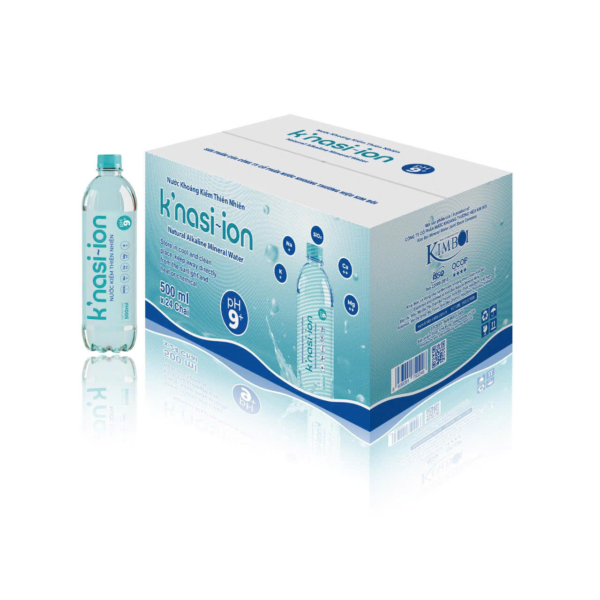 Nước khoáng kiềm thiên nhiên K'nasi ion Kim Bôi đóng chai  500ml (thùng 24 chai) - Ảnh 2