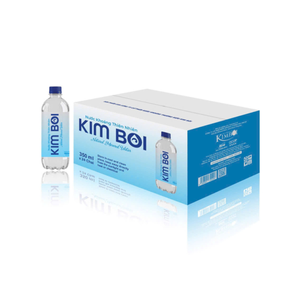 Nước khoáng thiên nhiên Kim Bôi đóng chai 350ml (thùng 24 chai) - Ảnh 2